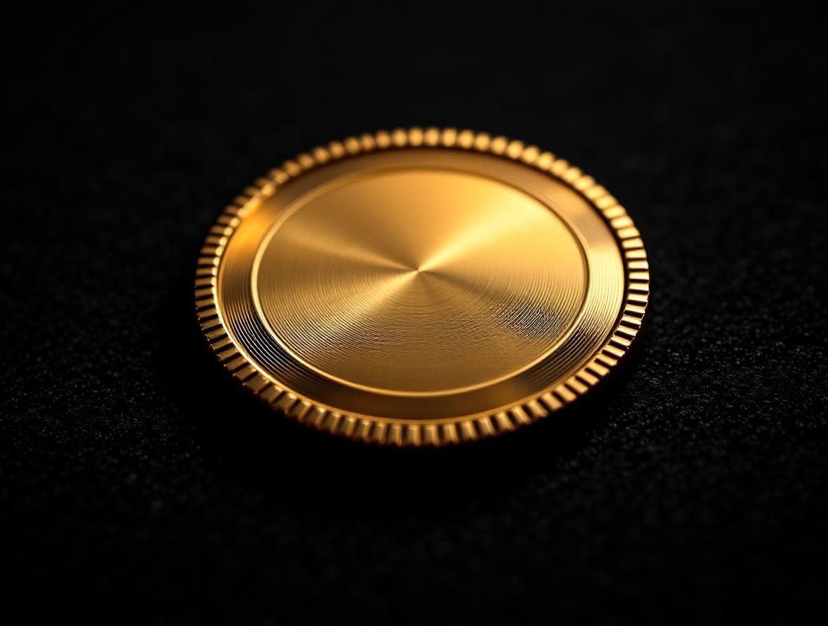 Plain brass coin